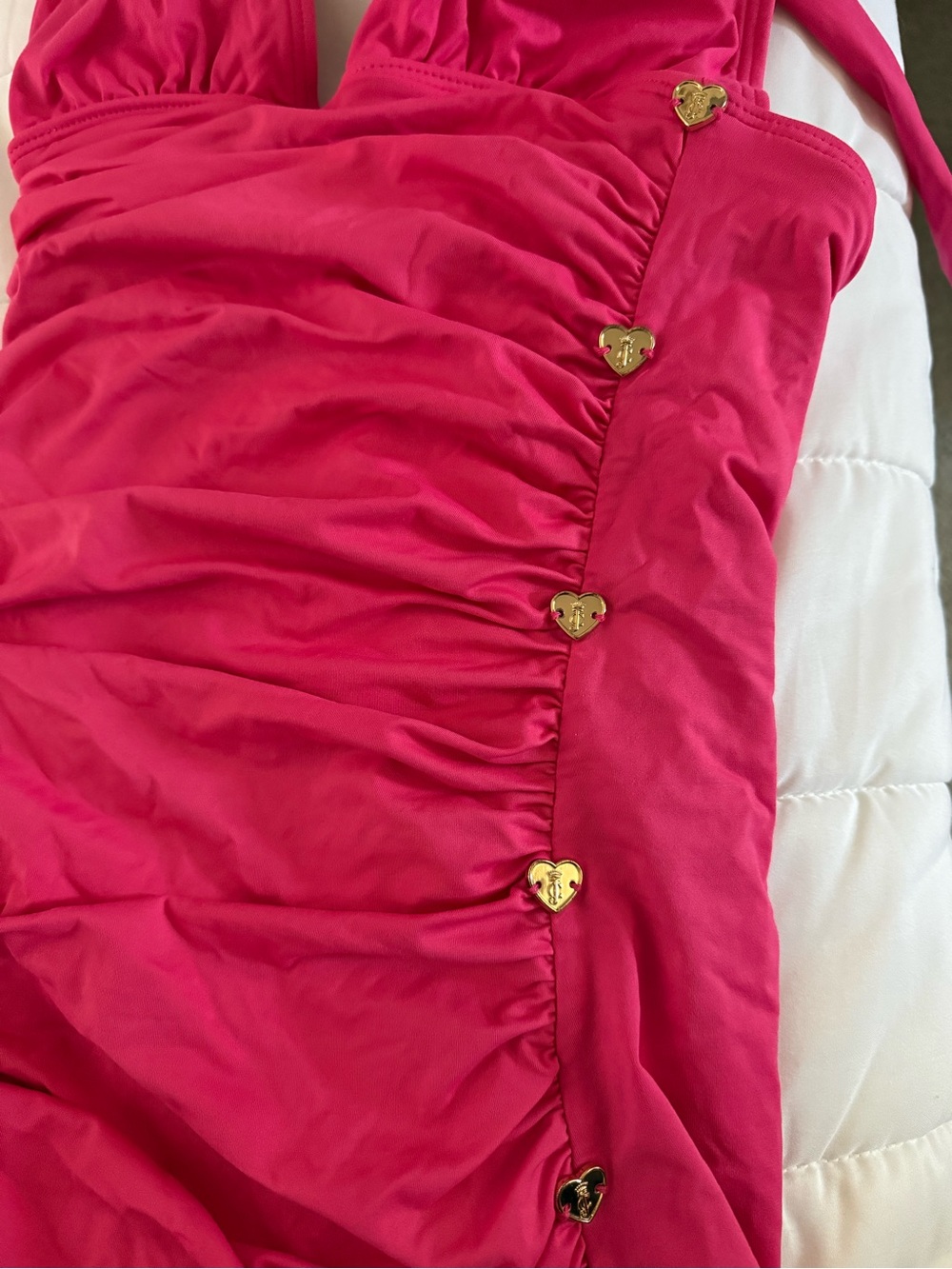 Juicy Couture Hot Pink Halter Swim Dress - Picture 6 of 7